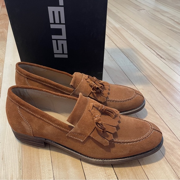 NWB Intensi Stylish Biscotti Suede Loafer Men’s Shoes - Made in Italy - Sz 42 - Picture 8 of 16